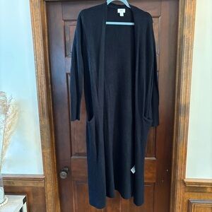 Old navy Black Long Cardigan. Size XS